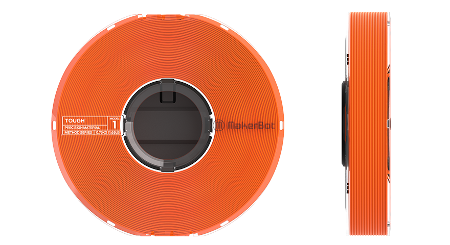 MakerBot METHOD Tough Filament Safety Orange (.75kg, 1.65lb)