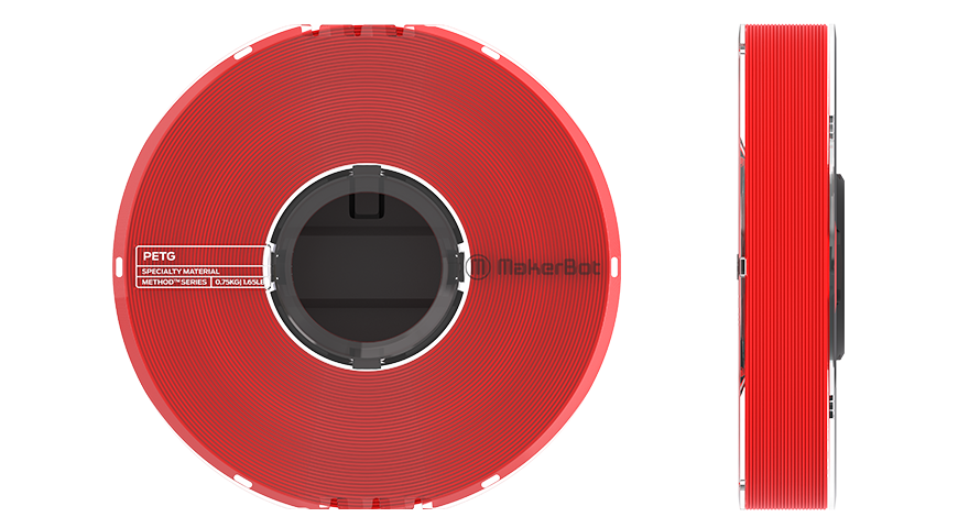 MakerBot METHOD PETG Filament Red (.75kg, 1.65lb)